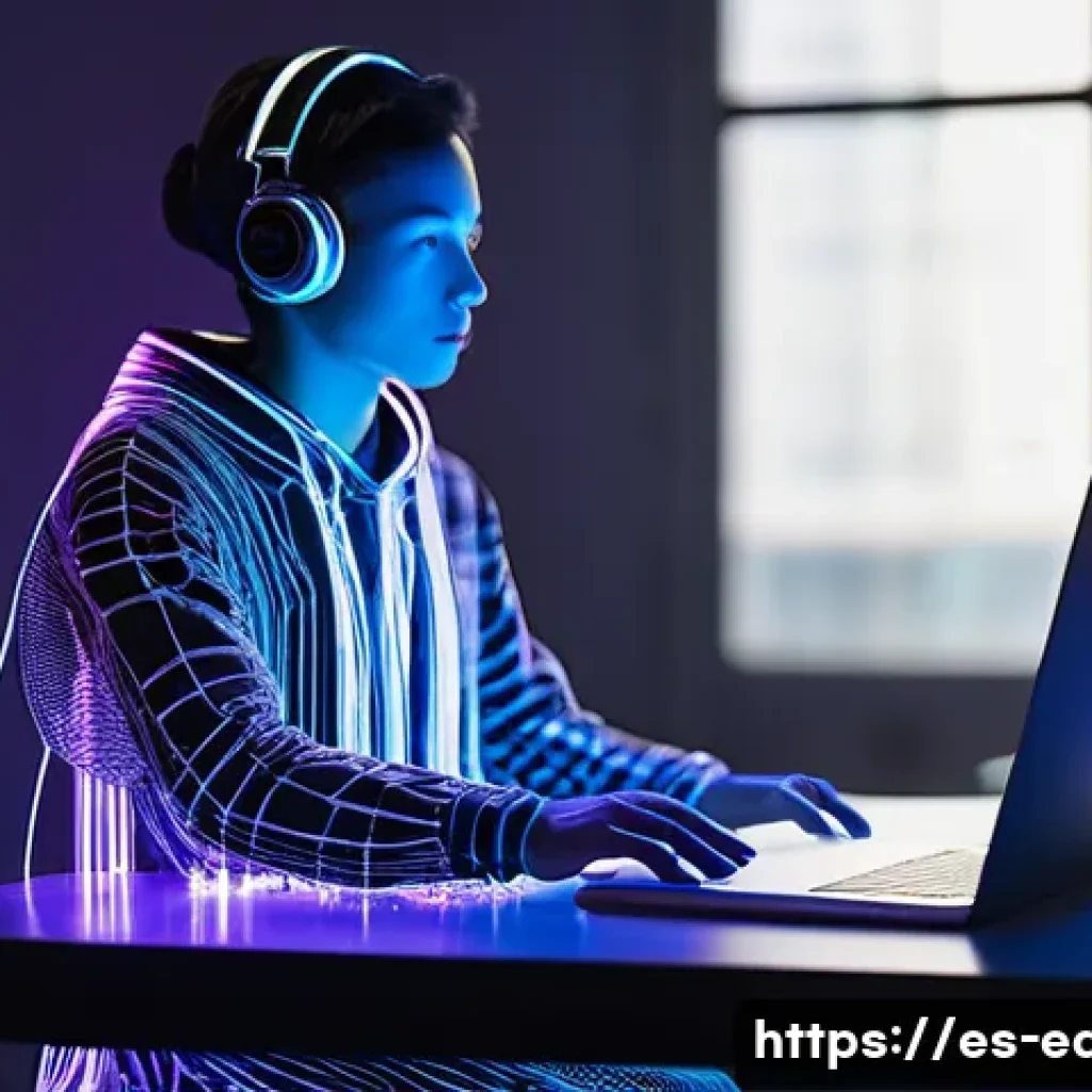 코딩 교육과 로봇 - **"The Genesis of Code: A Eureka Moment"**
A young, diverse adult, appearing around 20-25 years ...