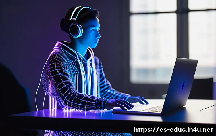 코딩 교육과 로봇 - **"The Genesis of Code: A Eureka Moment"**
A young, diverse adult, appearing around 20-25 years ...